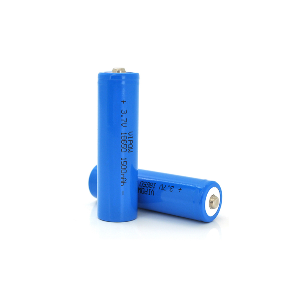 Акумулятор 18650 1500mAh, TipTop, 3.7V, Blue Vipow (ICR18650-1500mAhTT) - фото 1
