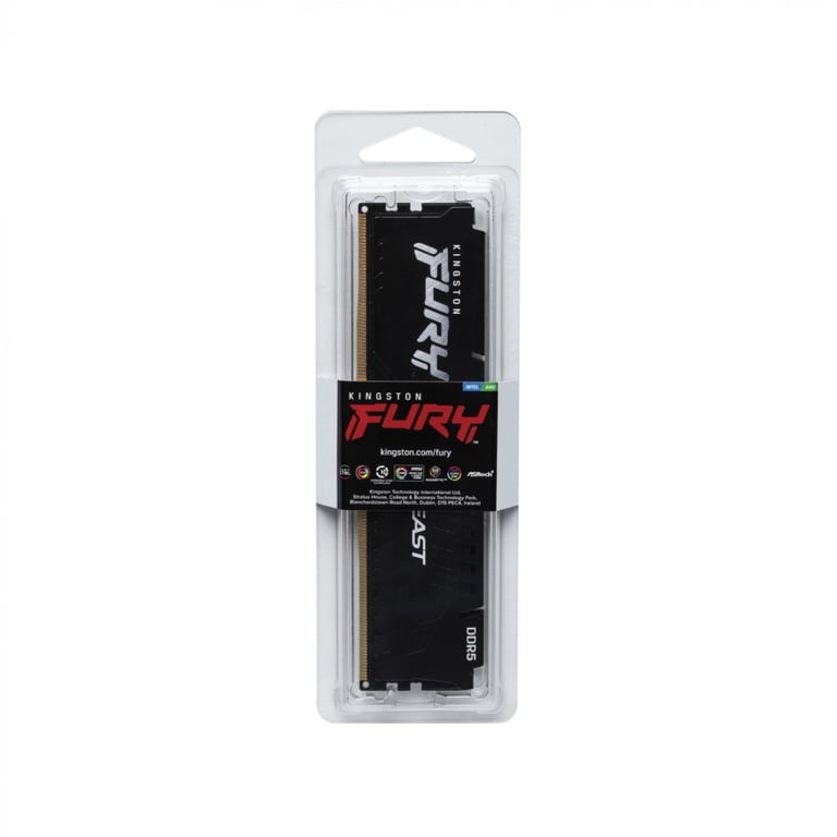 Модуль пам'яті для комп'ютера DDR5 16GB 5600 MHz Beast Black Kingston Fury (ex.HyperX) (KF556C40BB-16) - фото 5