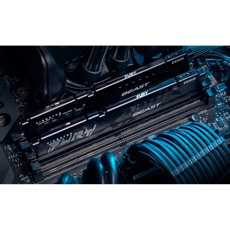 Модуль пам'яті для комп'ютера DDR5 32GB (2x16GB) 5600 MHz Beast Black Kingston Fury (ex.HyperX) (KF556C40BBK2-32) - фото 6