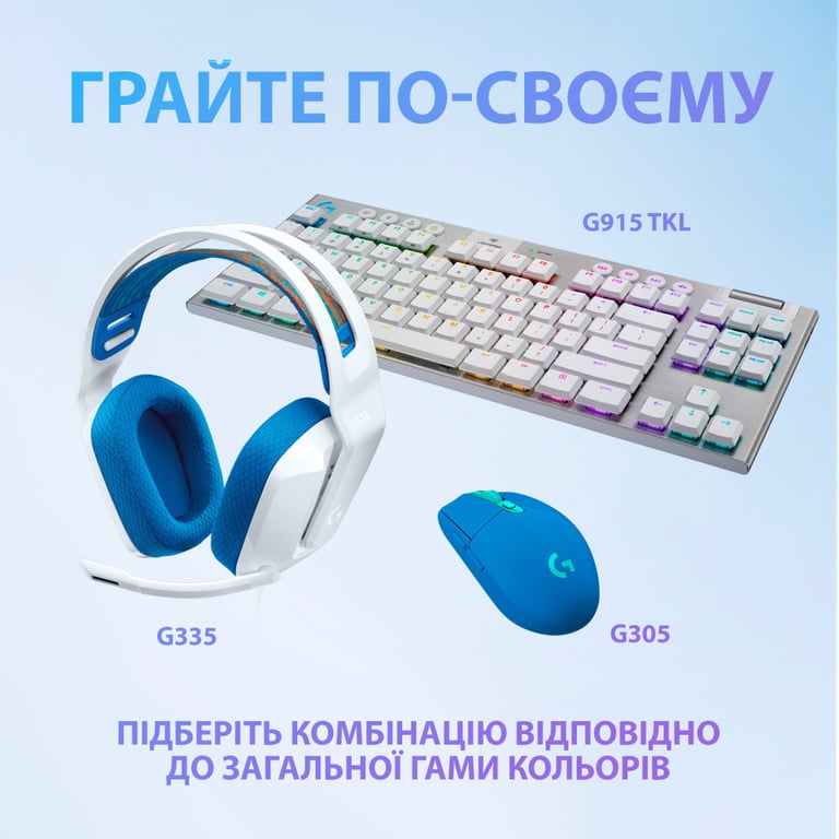 Навушники Logitech G335 Wired Gaming White (981-001018) - фото 8