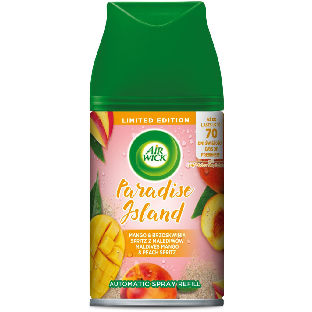 Освіжувач повітря Air Wick Соковитий манго змінний балон 250 мл (4820232970942/5900627057553/4002448130772) - фото 1 Освіжувач повітря Air Wick Соковитий манго змінний балон 250 мл (4820232970942/5900627057553/4002448130772) - фото 1