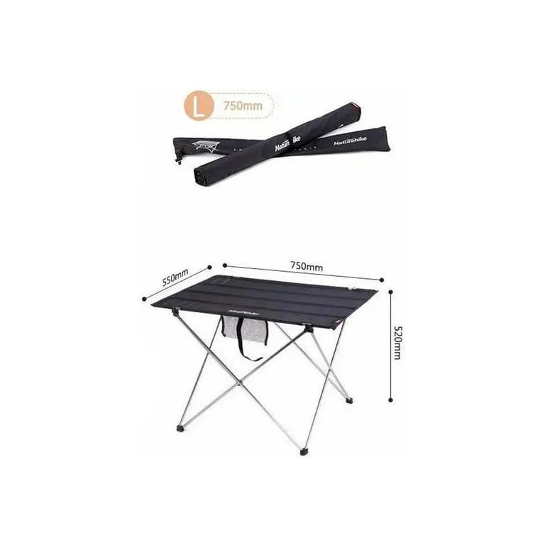 Туристичний стіл Naturehike NH20JJ020 L Aluminium Black (6927595763421) - фото 3