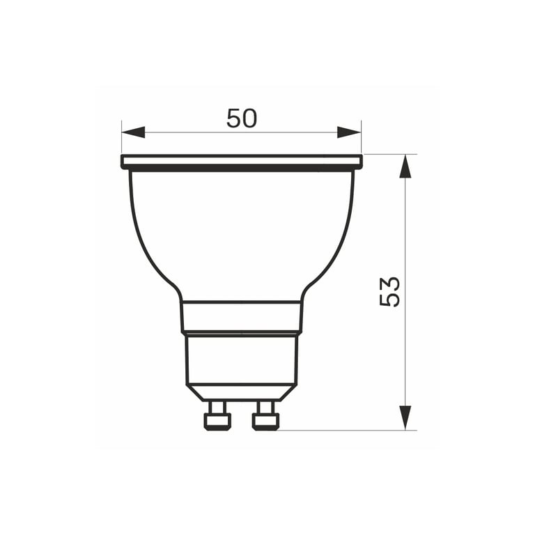 Лампочка TITANUM LED MR16 6W GU10 4100K (TLMR1606104) - фото 2