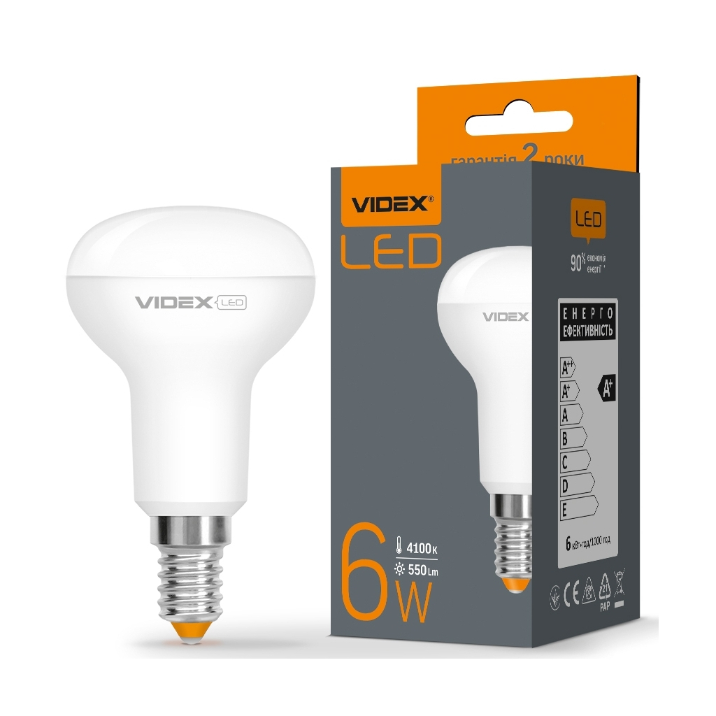 Лампочка TITANUM LED R50e 6W E14 4100K (VL-R50e-06144) - фото 3 Лампочка TITANUM LED R50e 6W E14 4100K (VL-R50e-06144) - фото 3