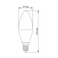 Лампочка TITANUM LED C37e 7W E14 4100K (VL-C37e-07144) - фото 2