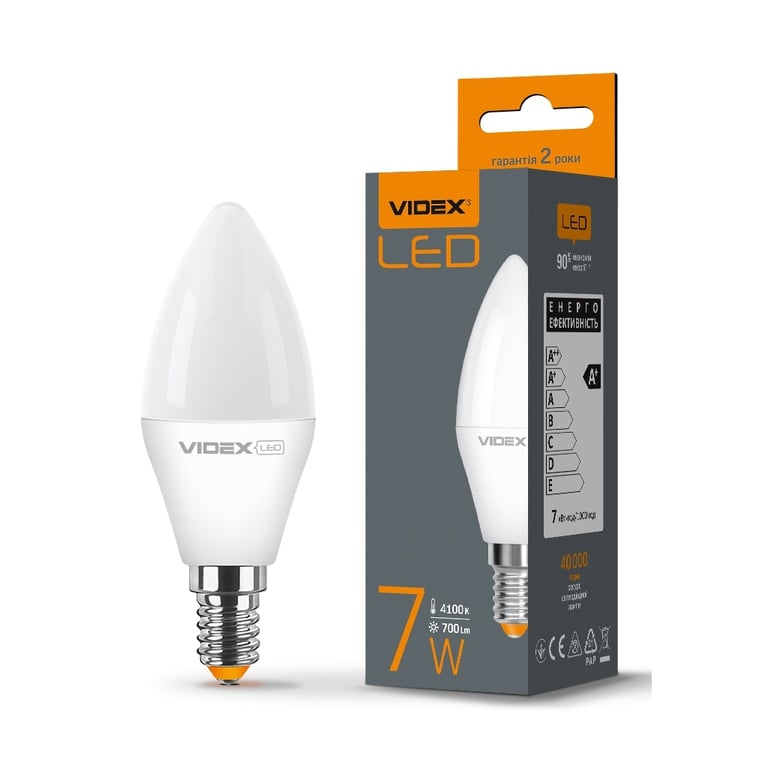 Лампочка TITANUM LED C37e 7W E14 4100K (VL-C37e-07144) - фото 3