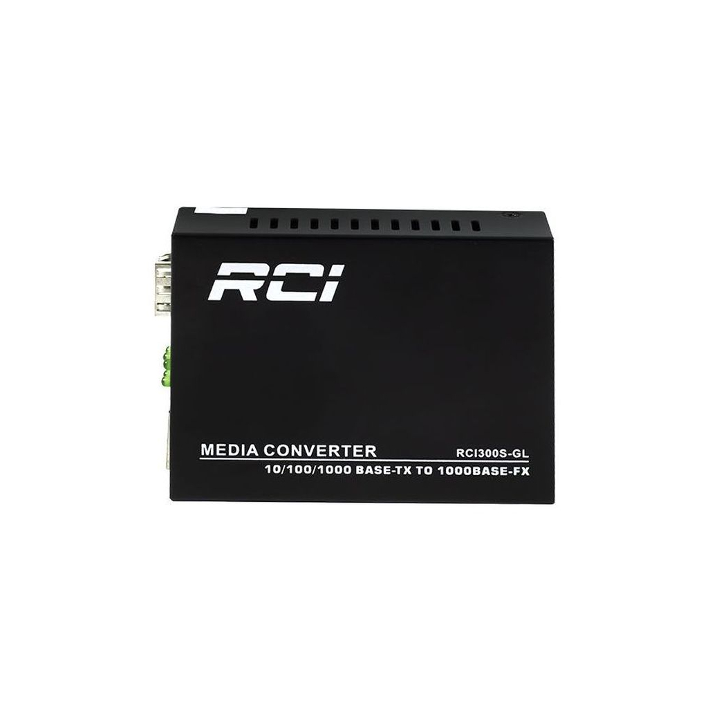 Медіаконвертер RCI 1G, SFP slot, RJ45, standart size metal case (RCI300S-GL) Медіаконвертер RCI 1G, SFP slot, RJ45, standart size metal case (RCI300S-GL)