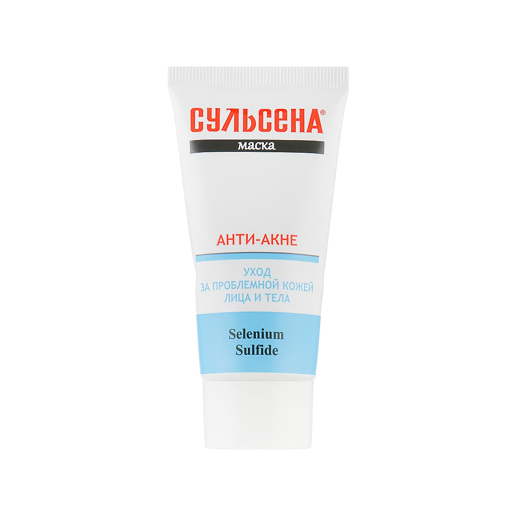 Маска для обличчя Сульсена анти-акне 50 мл (4823052202682) - фото 1 Маска для обличчя Сульсена анти-акне 50 мл (4823052202682) - фото 1