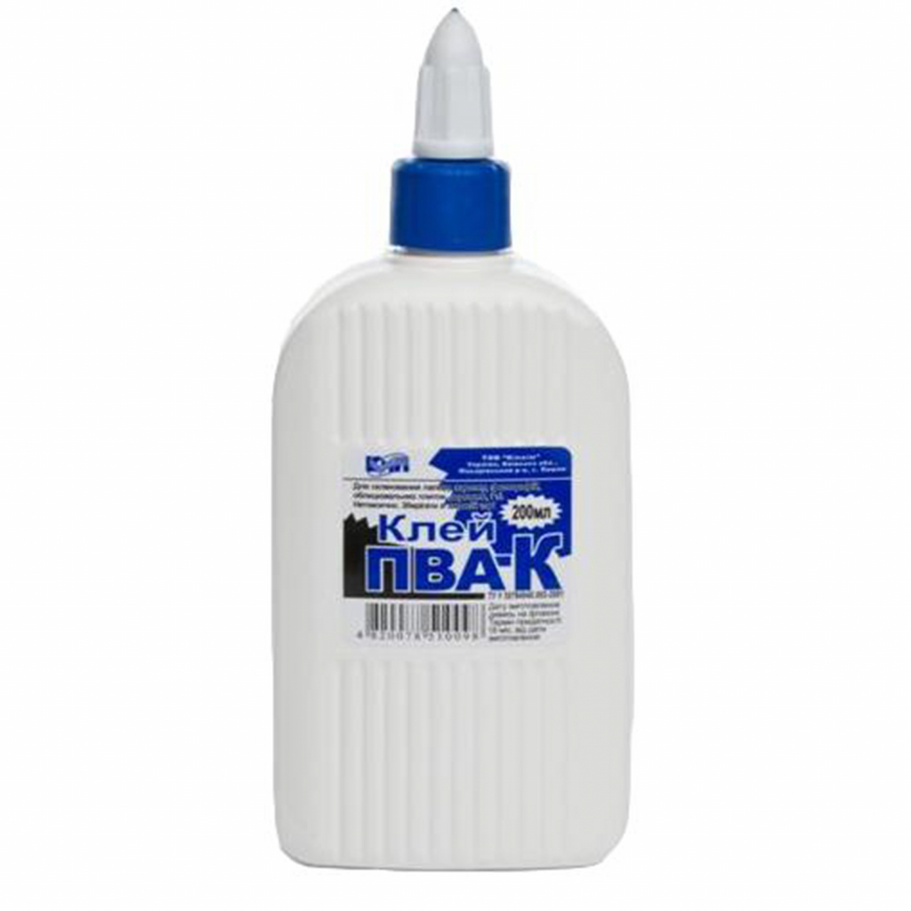 Клей КіП ПВА-К 200 мл із супер ковпачком (GLUE-KIP-PVA-200ML) - фото 1 Клей КіП ПВА-К 200 мл із супер ковпачком (GLUE-KIP-PVA-200ML) - фото 1