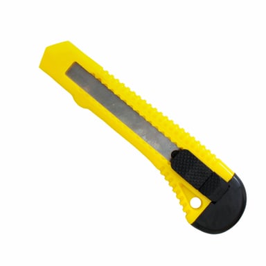 Ніж канцелярський H-Tone 18 мм жовтий (KNIFE-HT-JJ40605A-18) - фото 1