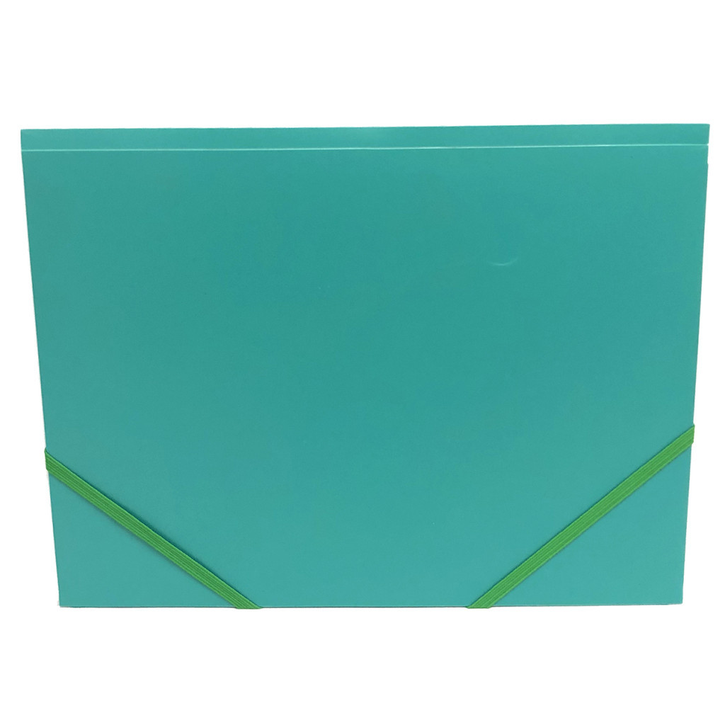 Папка на резинках H-Tone А4, зелена (FOLD-HT-JJ40941-G) - фото 3 Папка на резинках H-Tone А4, зелена (FOLD-HT-JJ40941-G) - фото 3