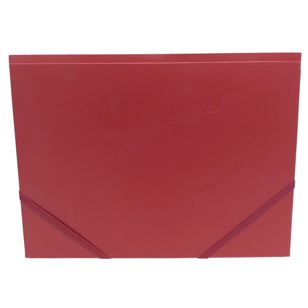 Папка на резинках H-Tone А4, червона (FOLD-HT-JJ40941-R) - фото 2 Папка на резинках H-Tone А4, червона (FOLD-HT-JJ40941-R) - фото 2