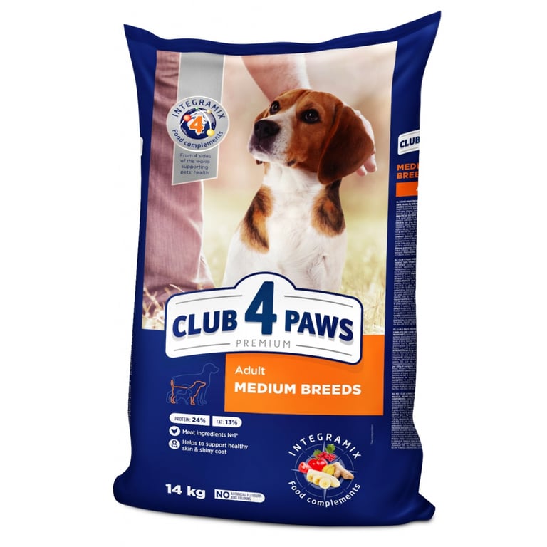 Сухий корм для собак Club 4 Paws Преміум. Для середніх порід 14 кг(П) (4820215366328) - фото 1