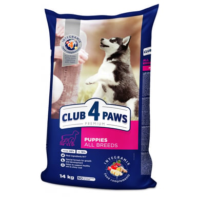 Сухий корм для собак Club 4 Paws Преміум. Для цуценят з високим вмістом курки 14 кг (4820083909696/4820215368476) - фото 1