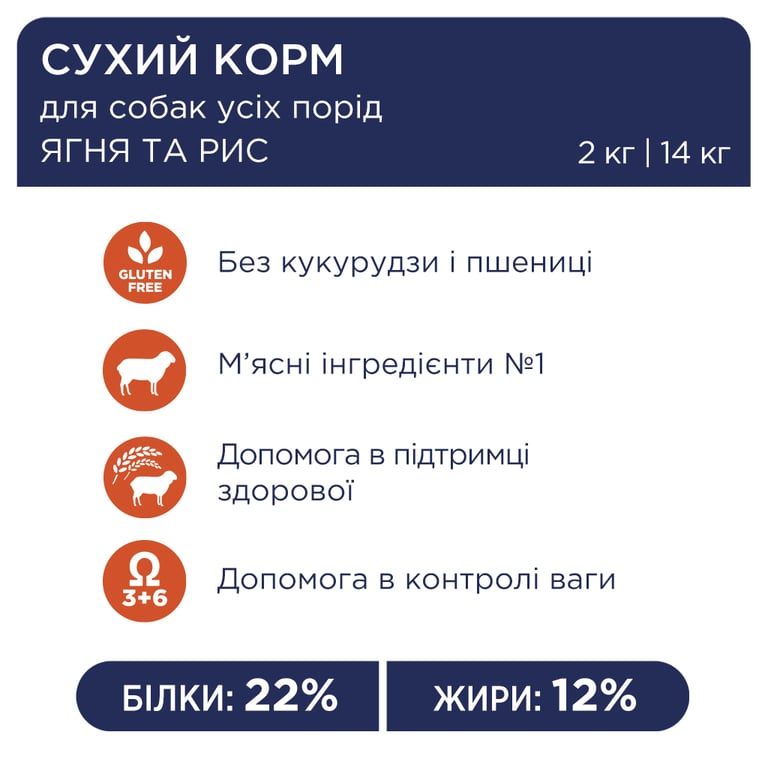 Сухий корм для собак Club 4 Paws Преміум. Ягня і рис 14 кг (4820083909573) - фото 4