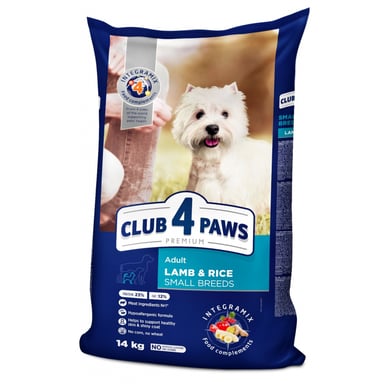 Сухий корм для собак Club 4 Paws Преміум. Для дрібних порід - ягня і рис 14 кг (4820083909580) - фото 1