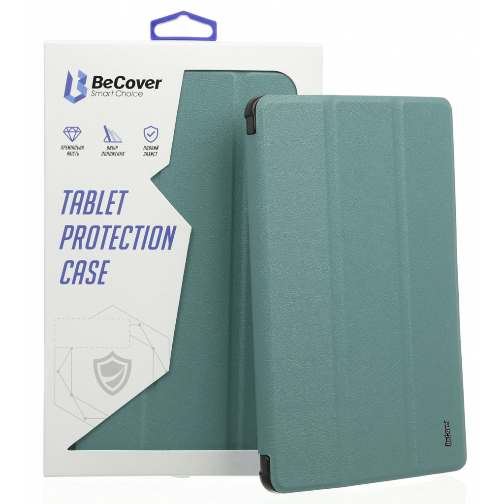 Чохол до планшета BeCover Tri Fold Soft TPU Apple iPad mini 6 2021 Dark Green (706721) - фото 1