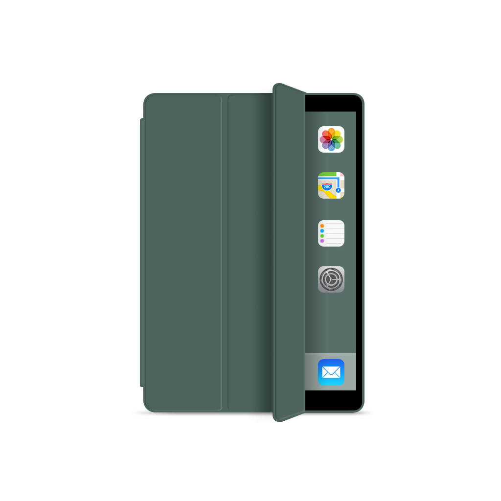Чохол до планшета BeCover Tri Fold Soft TPU Apple iPad mini 6 2021 Dark Green (706721) - фото 2 Чохол до планшета BeCover Tri Fold Soft TPU Apple iPad mini 6 2021 Dark Green (706721) - фото 2
