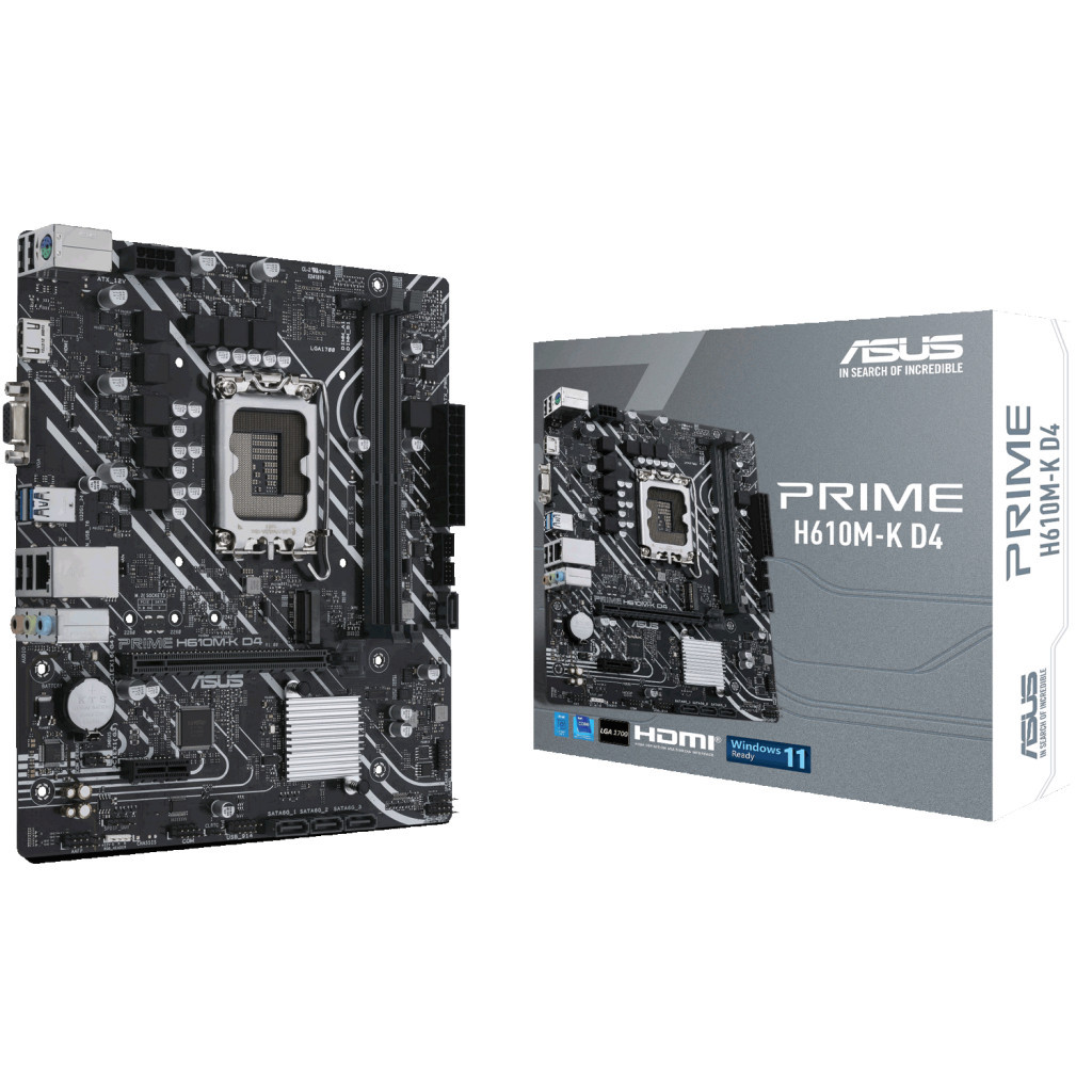 Материнська плата ASUS PRIME H610M-K D4 - фото 2 Материнська плата ASUS PRIME H610M-K D4 - фото 2