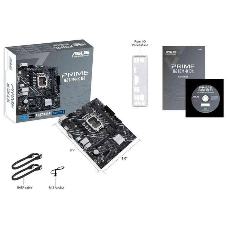 Материнська плата ASUS PRIME H610M-K D4 - фото 8