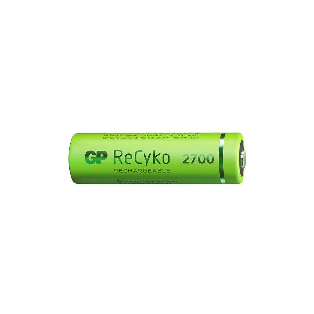 Акумулятор Gp AA R6 ReCyko battery 2600mAh AA (2700Series, 2 battery pack) (270ААHCE-EB2(Recyko) / 4891199186370) - фото 2 Акумулятор Gp AA R6 ReCyko battery 2600mAh AA (2700Series, 2 battery pack) (270ААHCE-EB2(Recyko) / 4891199186370) - фото 2