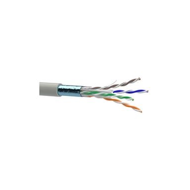 Кабель мережевий OK-Net FTP 305м, cat.6, малодимний (F/UTP-cat.6 LSOH) (КПВонг-HFЭ-ВП (250) 4*2*0,54) - фото 1