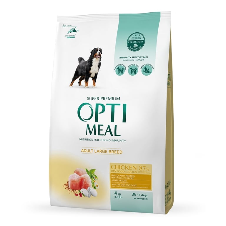 Сухий корм для собак Optimeal для великих порід зі смаком курки 4 кг (4820083905551) - фото 1