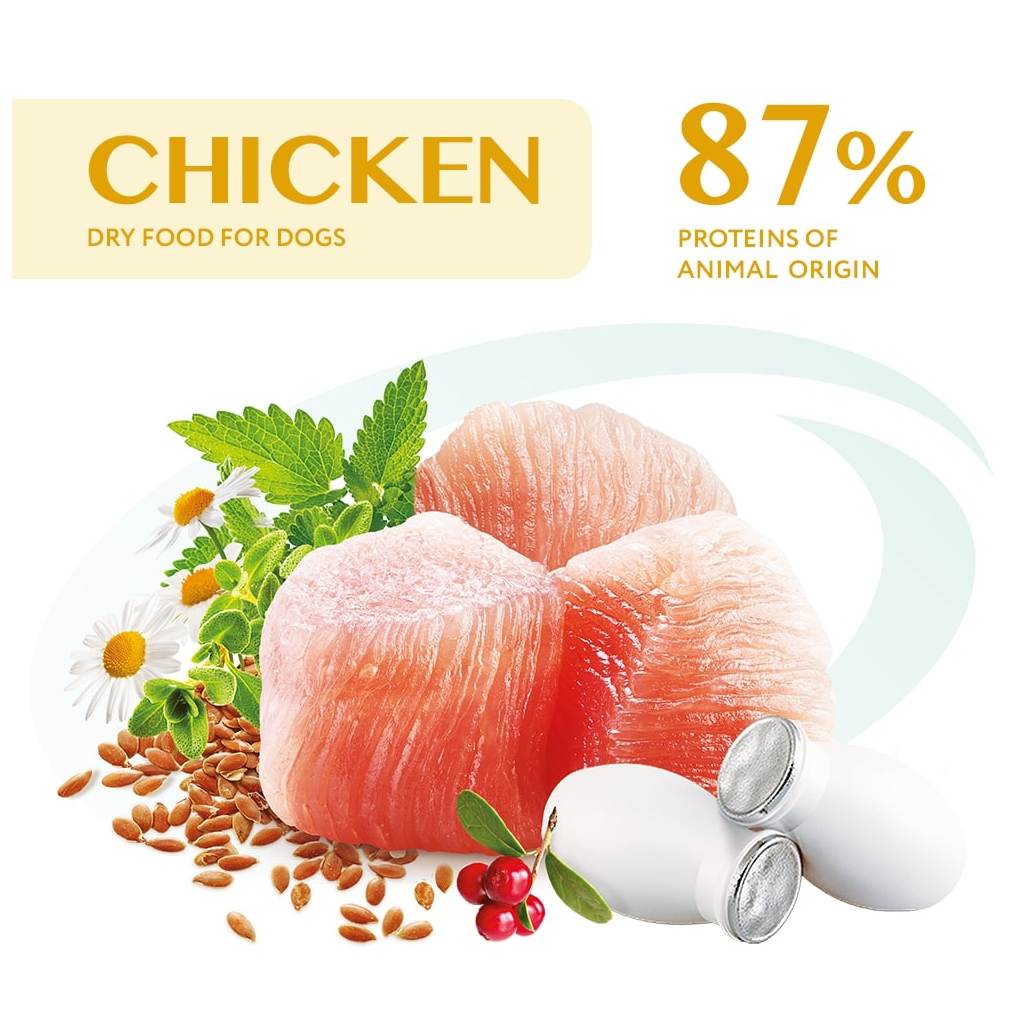 Сухий корм для собак Optimeal для великих порід зі смаком курки 4 кг (4820083905551) - фото 2 Сухий корм для собак Optimeal для великих порід зі смаком курки 4 кг (4820083905551) - фото 2