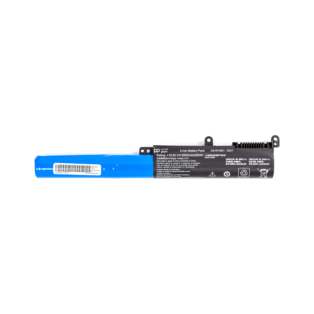 Акумулятор до ноутбука PowerPlant Asus VivoBook X541SA (A31N1601) 10.8V 2600mAh (NB431182) - фото 1