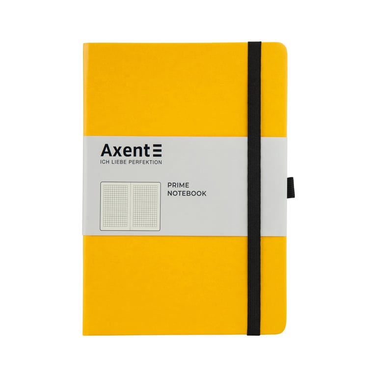Блокнот Axent Partner Prime 145х210 мм A5 96 аркушів у клітинка Жовтий (8305-08-A) - фото 1