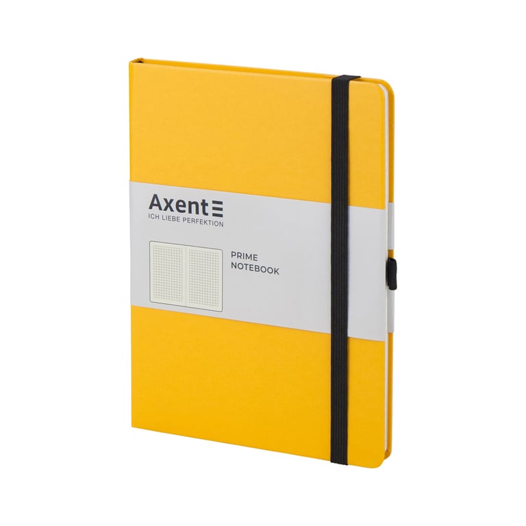 Блокнот Axent Partner Prime 145х210 мм A5 96 аркушів у клітинка Жовтий (8305-08-A) - фото 2