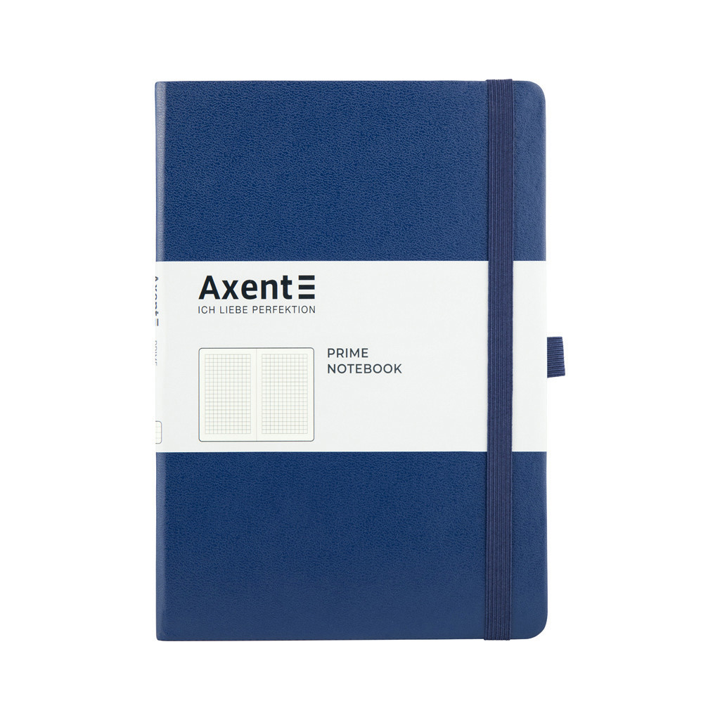 Блокнот Axent Partner Prime 145х210 мм A5 96 аркушів у клітинка Синій (8305-02-A) - фото 1