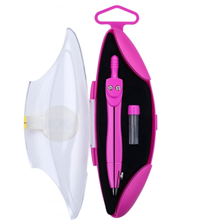 Циркуль ZiBi NEON START, у тв. футляр, зап.грифель, рожевий, KIDS Line (ZB.5323NS-10) - фото 2