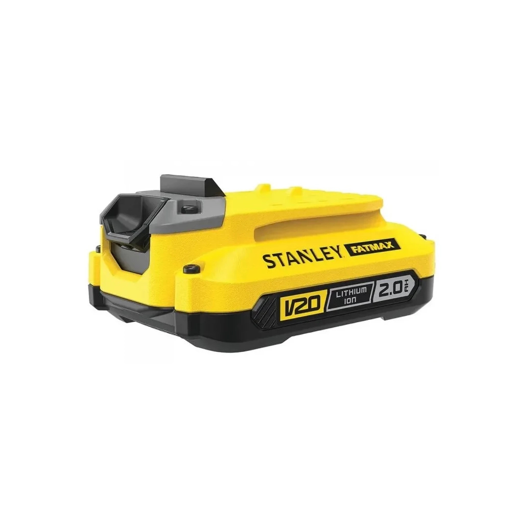 Акумулятор до електроінструменту Stanley FatMax, 18 В, 2 Аг, час заряджання 30 хв, вага 0.42 кг (SFMCB202) - фото 1 Акумулятор до електроінструменту Stanley FatMax, 18 В, 2 Аг, час заряджання 30 хв, вага 0.42 кг (SFMCB202) - фото 1