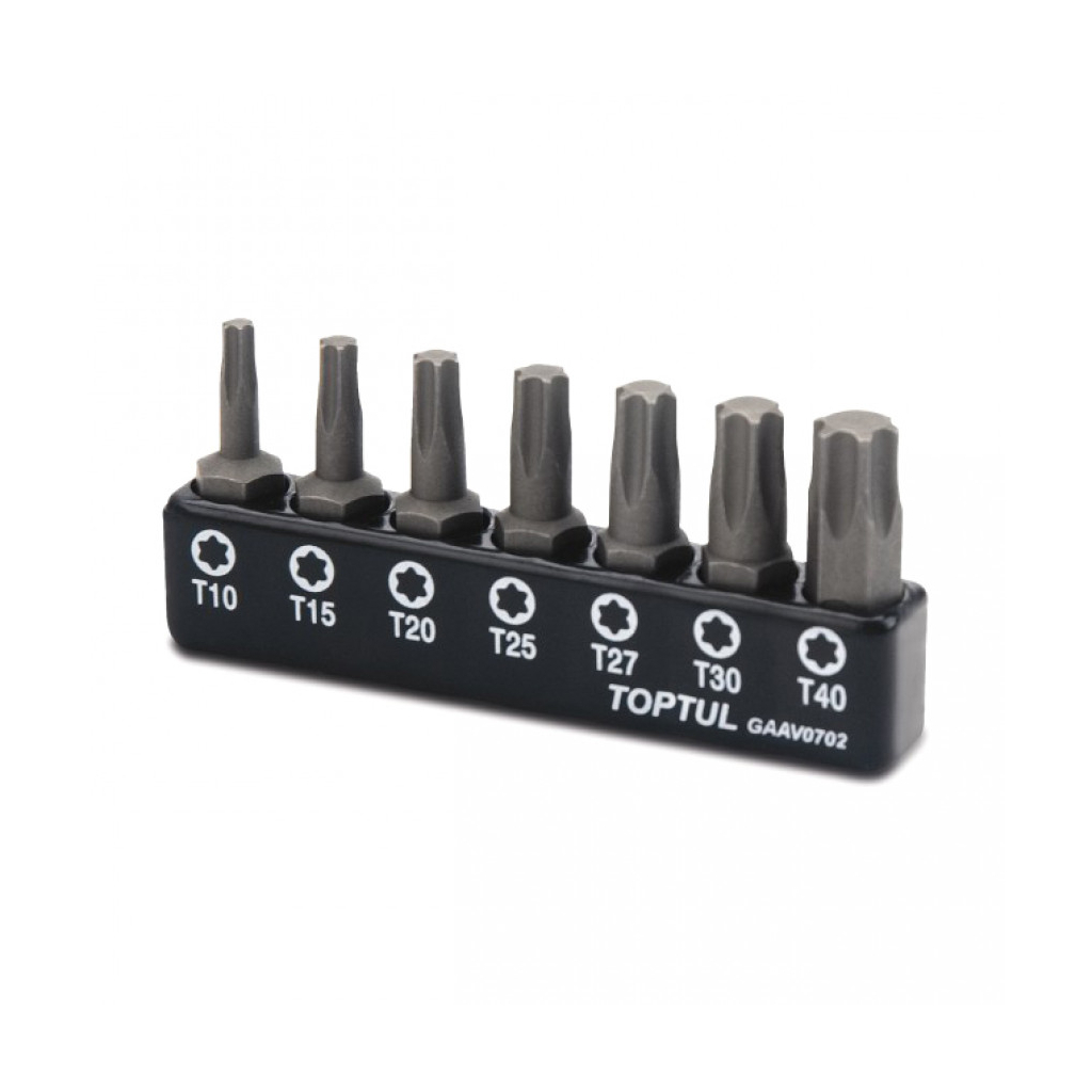 Набір біт Toptul TORX 1/4" 7од. (T10-T40) (GAAV0702) - головне фото