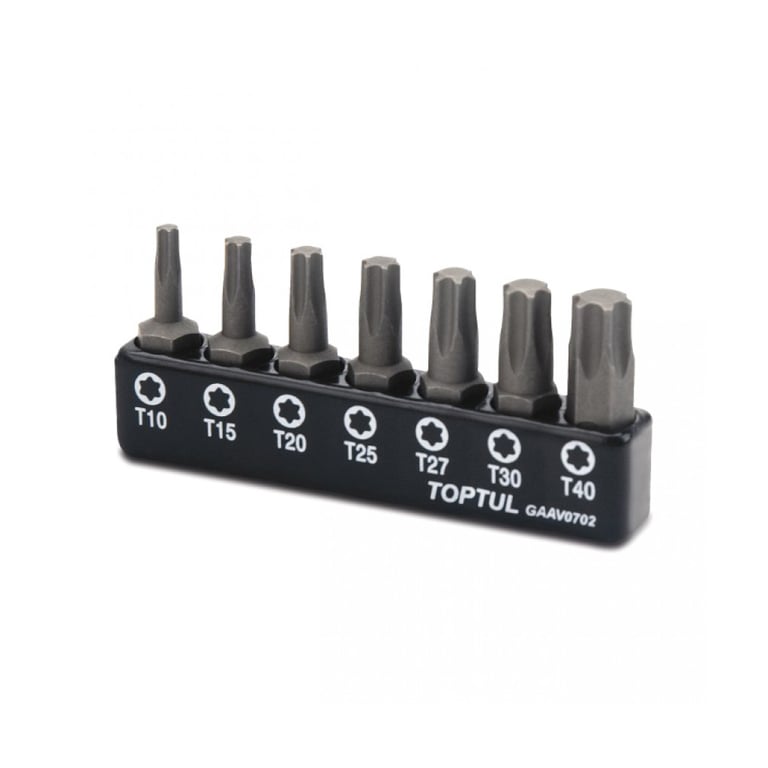 Набір біт Toptul TORX 1/4″ 7од. (T10-T40) (GAAV0702)