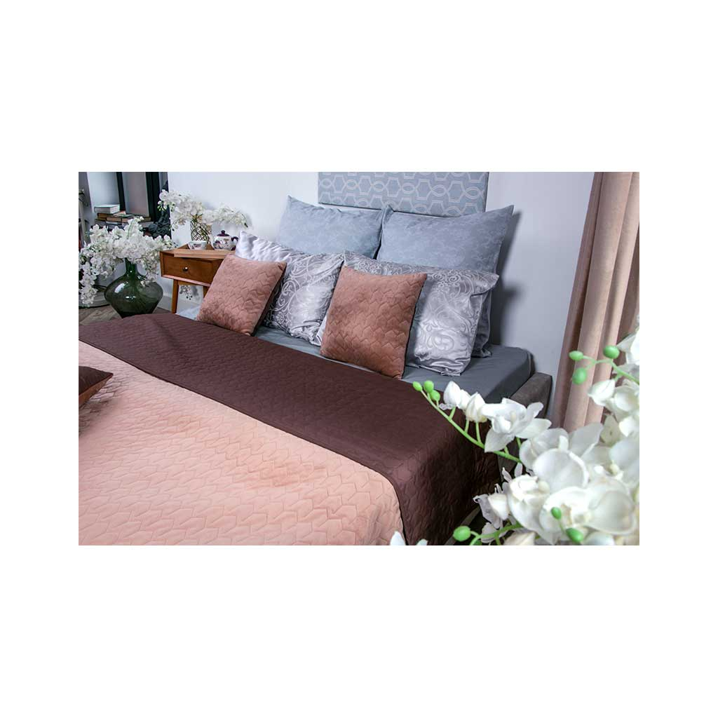 Покривало Руно двостороннє VeLour Коричневе 150 х 220 см (360.55_Cappuccino) - фото 5 Покривало Руно двостороннє VeLour Коричневе 150 х 220 см (360.55_Cappuccino) - фото 5