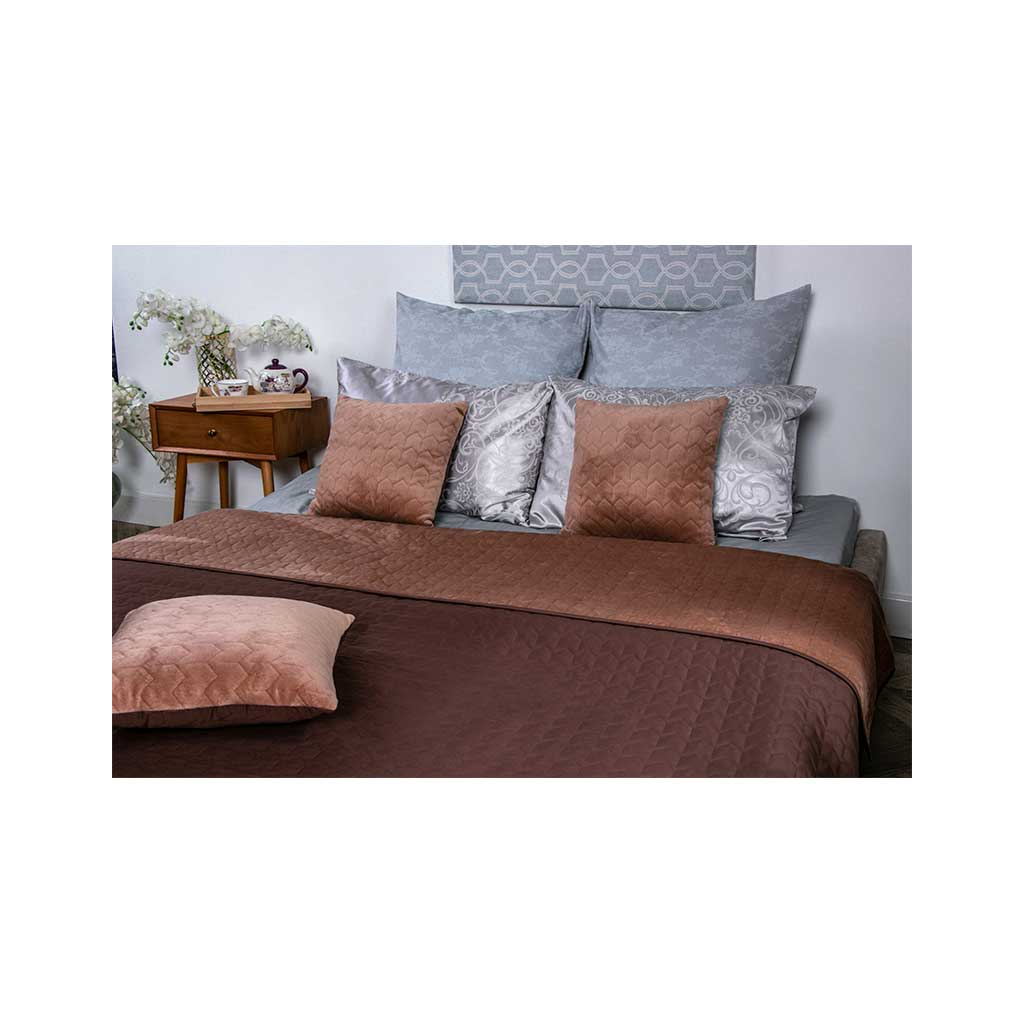 Покривало Руно двостороннє VeLour Коричневе 150 х 220 см (360.55_Cappuccino) - фото 8 Покривало Руно двостороннє VeLour Коричневе 150 х 220 см (360.55_Cappuccino) - фото 8