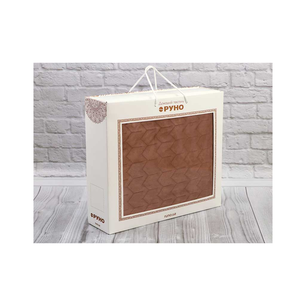 Покривало Руно двостороннє VeLour Коричневе 150 х 220 см (360.55_Cappuccino) - фото 9 Покривало Руно двостороннє VeLour Коричневе 150 х 220 см (360.55_Cappuccino) - фото 9