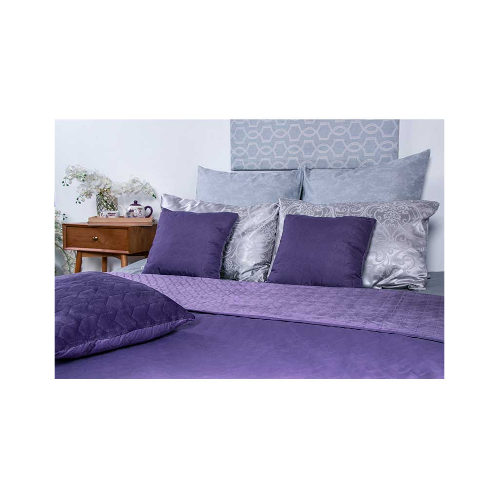 Покривало Руно двостороннє VeLour Фіолетове 180 х 220 см (340.55_Violet) - фото 6 Покривало Руно двостороннє VeLour Фіолетове 180 х 220 см (340.55_Violet) - фото 6