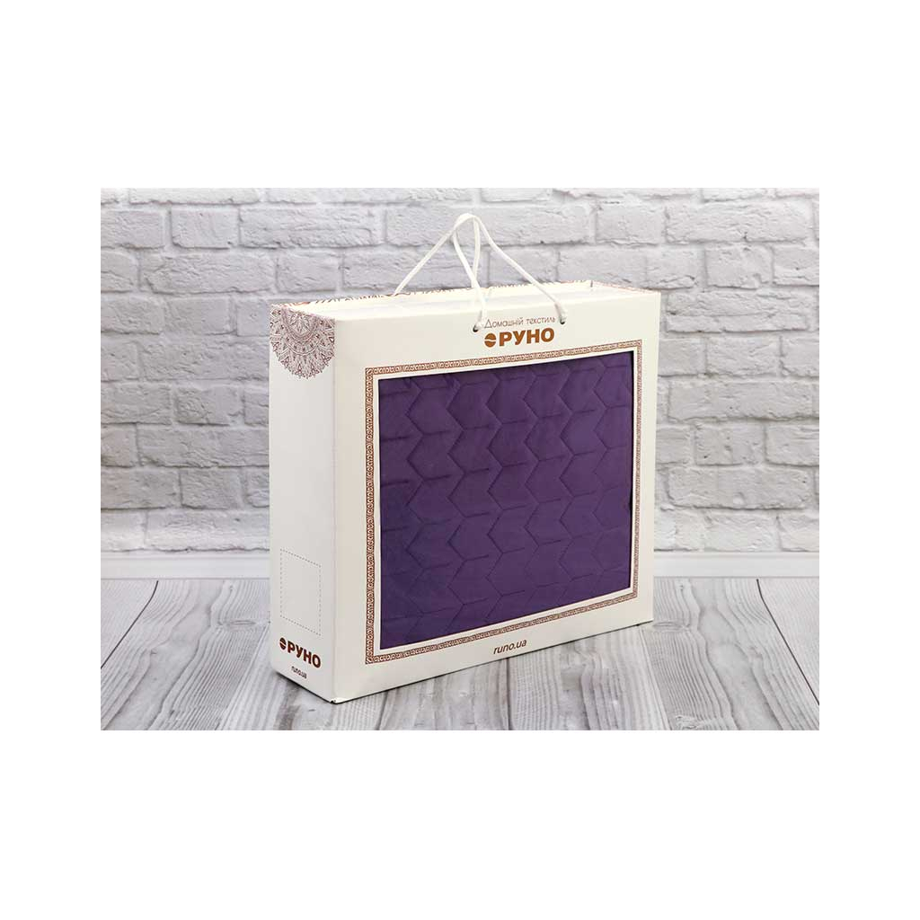 Покривало Руно двостороннє VeLour Фіолетове 180 х 220 см (340.55_Violet) - фото 8 Покривало Руно двостороннє VeLour Фіолетове 180 х 220 см (340.55_Violet) - фото 8