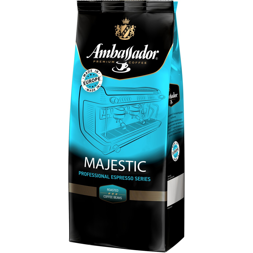 Кава Ambassador в зернах 1000г пакет, 