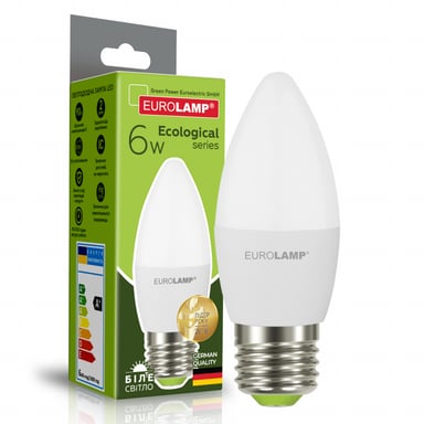 Лампочка Eurolamp LED CL 6W E27 4000K 220V (LED-CL-06274(P)) - фото 1