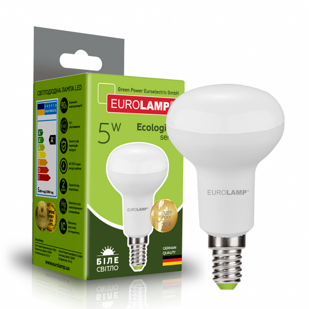 Лампочка Eurolamp LED R39 5W E14 4000K 220V (LED-R39-05144(P)) Лампочка Eurolamp LED R39 5W E14 4000K 220V (LED-R39-05144(P))