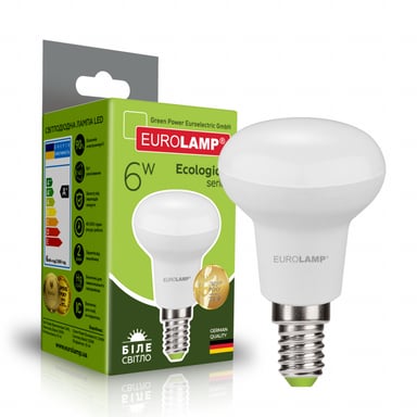 Лампочка Eurolamp LED R50 6W E14 4000K 220V (LED-R50-06144(P)) - фото 1