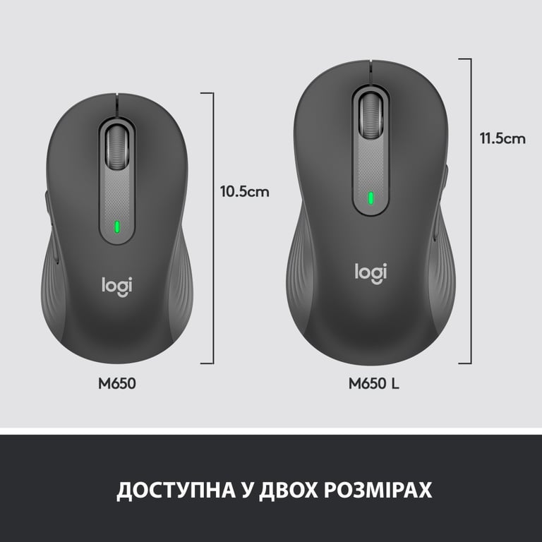 Мишка Logitech Signature M650 L Wireless Graphite (910-006236) - фото 8