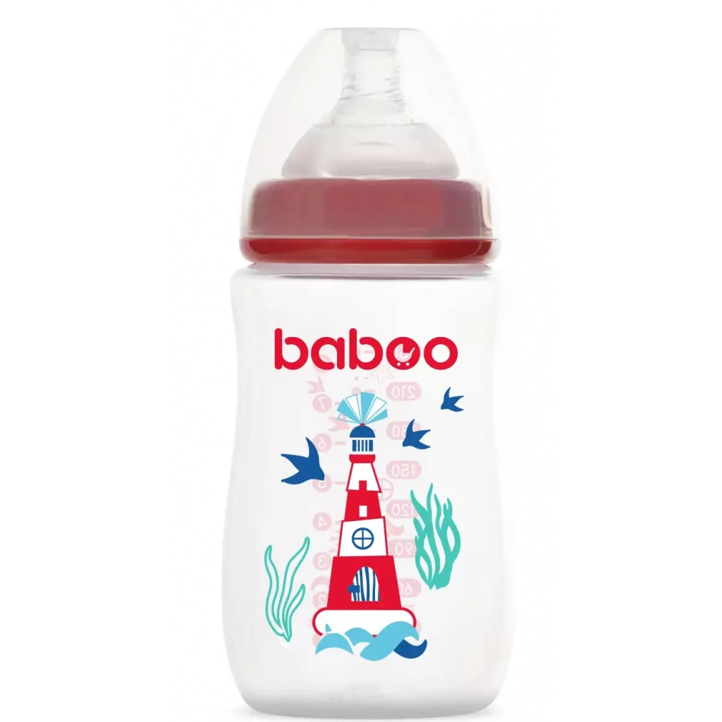 Пляшечка для годування Baboo Морський маяк 250 мл (3-116) - фото 1
