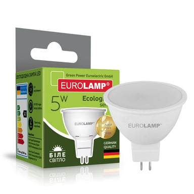Лампочка Eurolamp LED SMD MR16 5W GU5.3 4000K 220V (LED-SMD-05534(P)) - фото 1