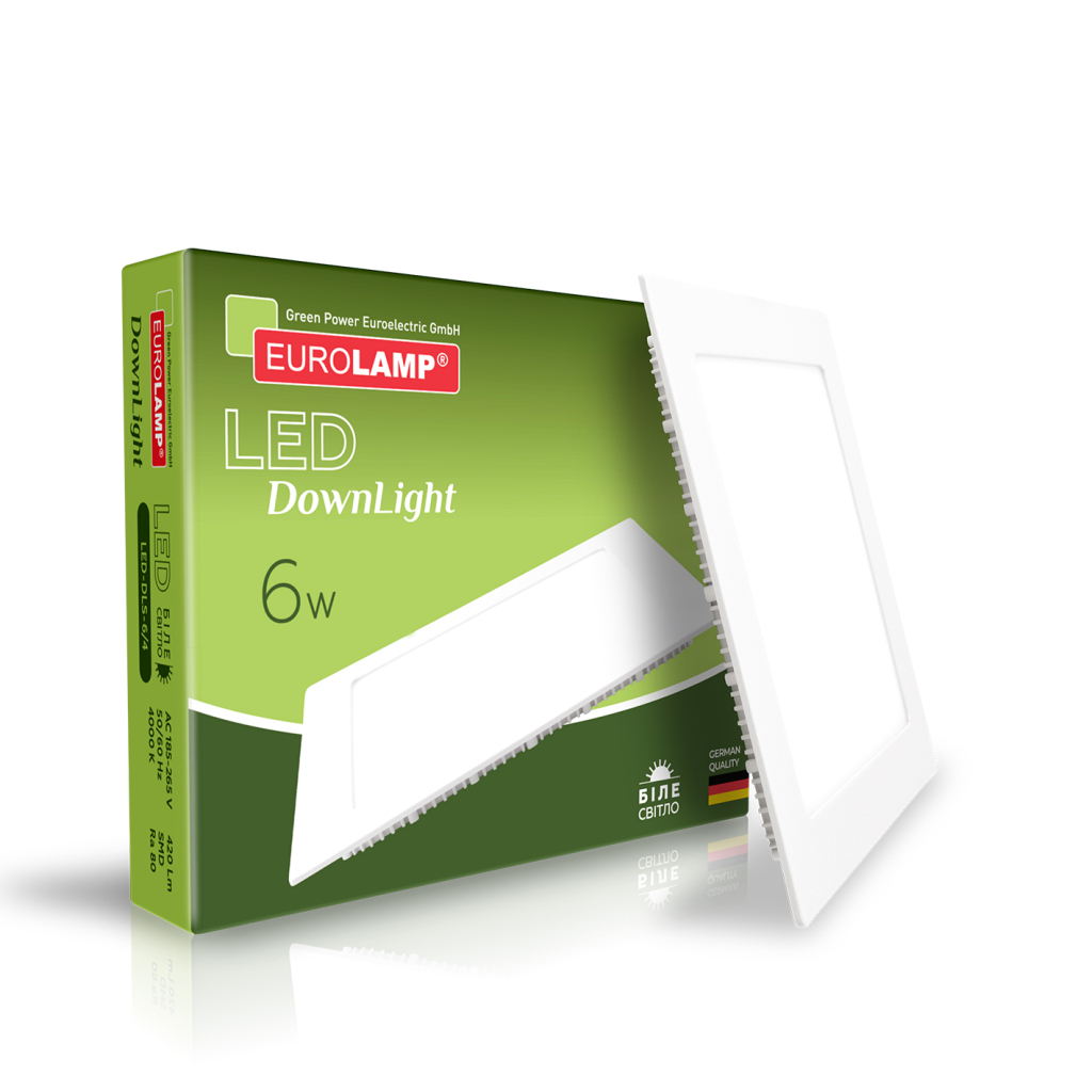 Світильник Eurolamp Downlight 6W 4000K (LED-DLS-6/4) Світильник Eurolamp Downlight 6W 4000K (LED-DLS-6/4)