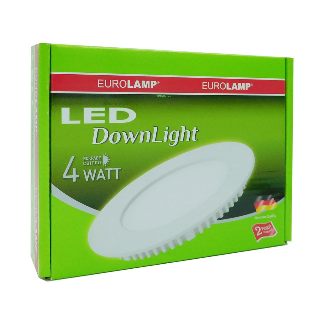 Світильник Eurolamp Downlight 4W 4000K (LED-DLR-4/4) - фото 2 Світильник Eurolamp Downlight 4W 4000K (LED-DLR-4/4) - фото 2